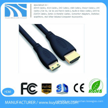 1.5m HDMI 1.4 al mini cable de HDMI 5ft 1080P TV de HD TV hacia fuera cable